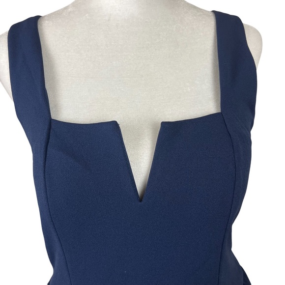 Mi Ami Short Navy Dress Eyelet Lace size m - Picture 7 of 15